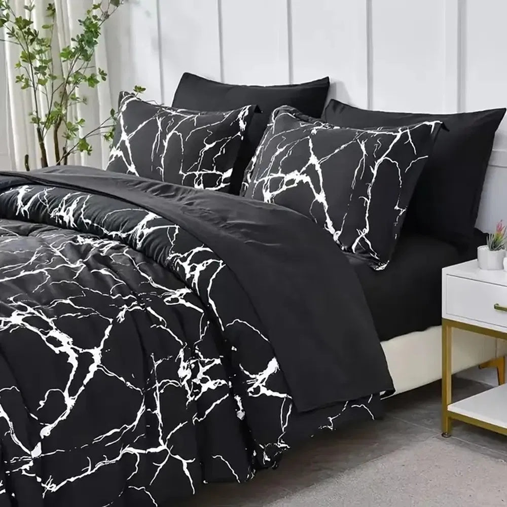 Ensemble de Literie Twin 2 pièces – Housse de Couette et Taie d’Oreiller, Design Varié et Élégant pour Tous les Styles
