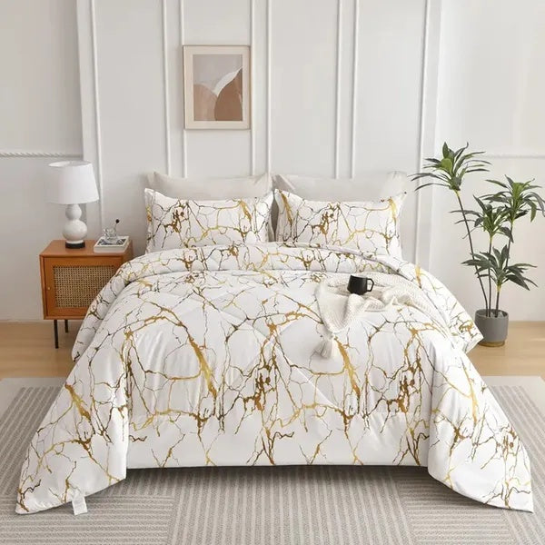Ensemble de Literie Twin 2 pièces – Housse de Couette et Taie d’Oreiller, Design Varié et Élégant pour Tous les Styles